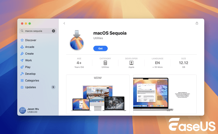 Baixe o macOS da AppStore