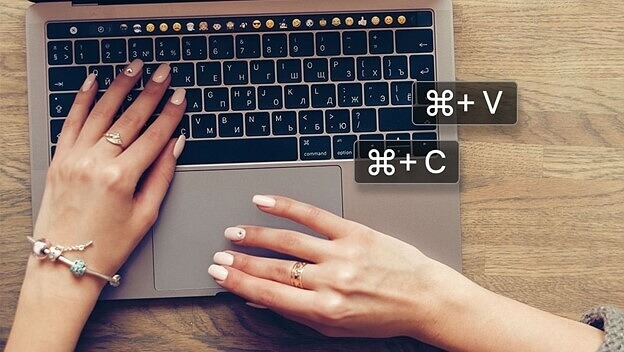 Copia e incolla su Mac