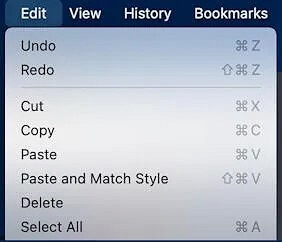 aprire la sezione di modifica