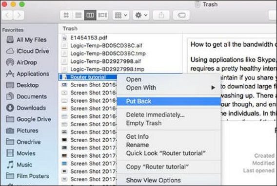 recuperare una versione precedente di Word Mac