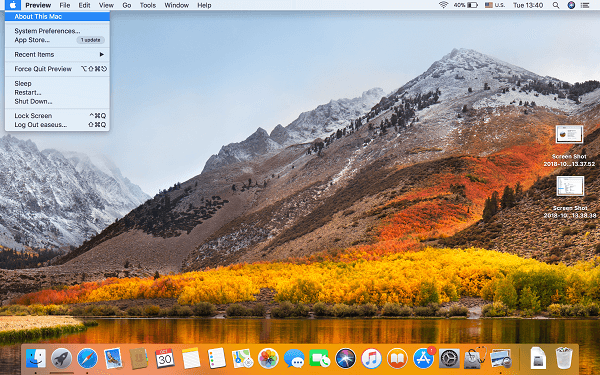 Mac Home Screen