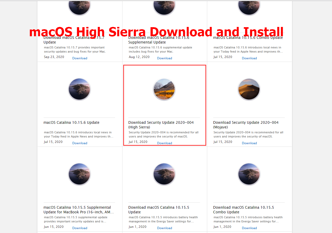 hoppe nul mørk How to Download macOS High Sierra 10.13 DMG Files - EaseUS