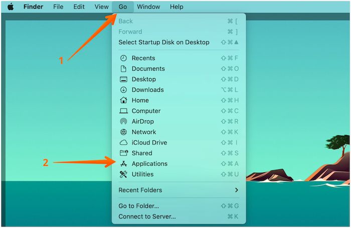 Ordner 'Anwendungen' öffnen