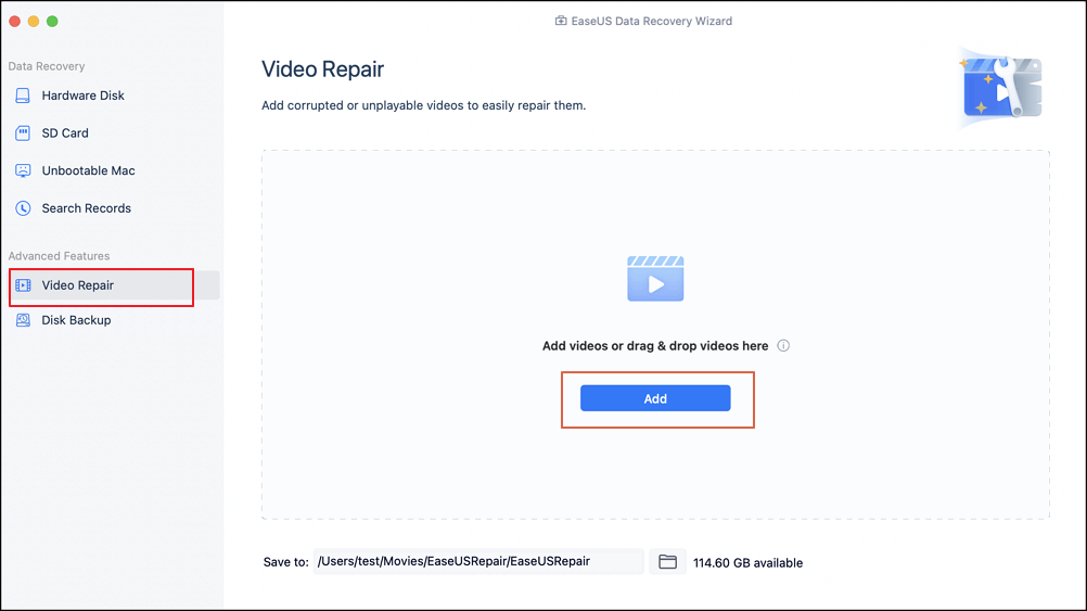 Videos auf dem Mac reparieren - 1