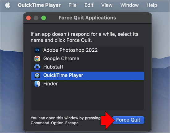 Starten Sie QuickTime und Ihren Mac neu