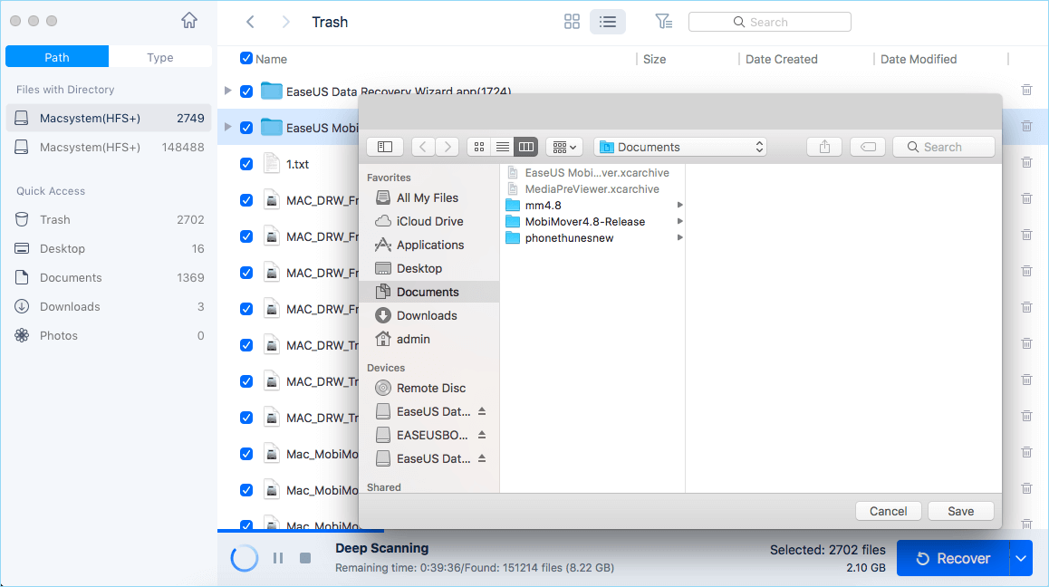 trouble changing mac trash icon folder