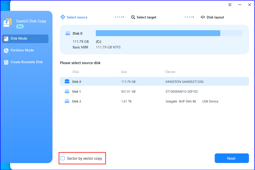 EaseUS Disk Copy Pro Edition screenshot EaseUS Disk Copy Pro Edition screenshot