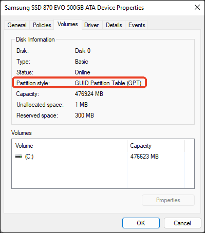 Festplattenpartitionierung in der Datenträgerverwaltung überprüfen