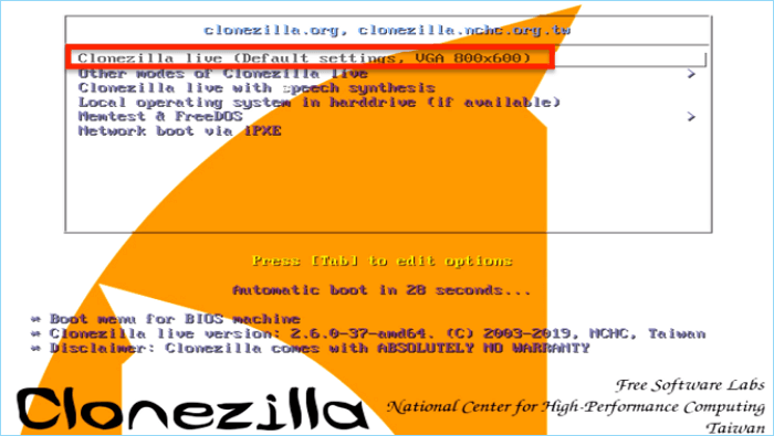 clonezilla-live-default-settings