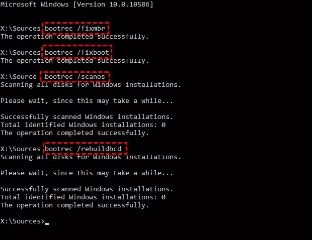 befehls-aufforderung-bootrecfixmbr