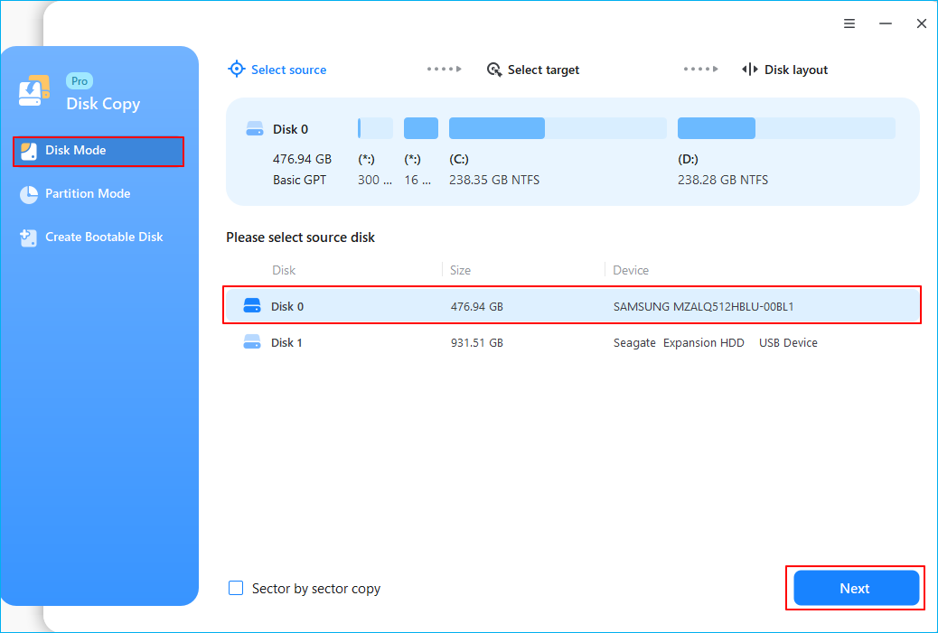 easeus disk copy 2.3 copy to smaller disk drive