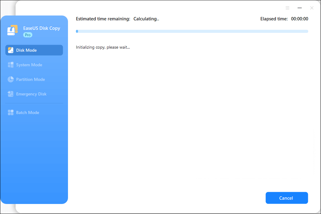 Complete partition cloning or copying process