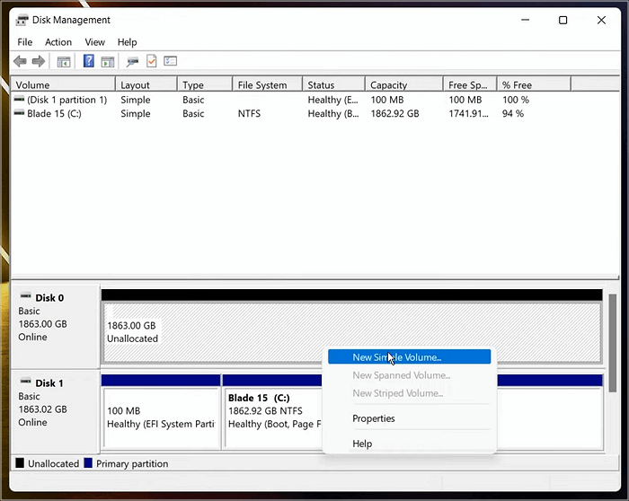 neues einfaches Volumen