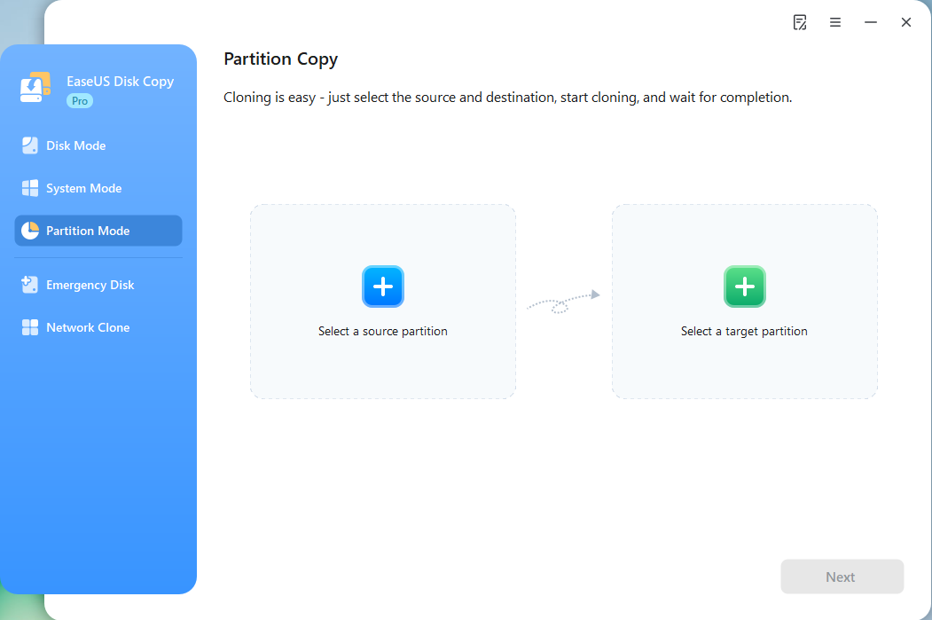 Select Partition Mode