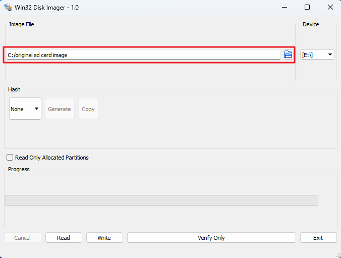 Zorg ervoor dat het door u gemaakte afbeeldingsbestand is geselecteerd.