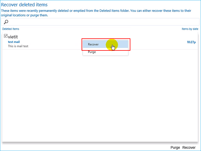 exchange online deleted items recovery how long