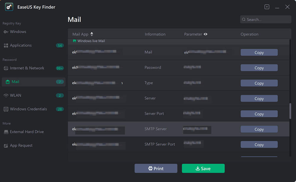 encontrar a senha do Windows Live Mail