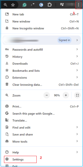 Google-Chrom-Einstellungen