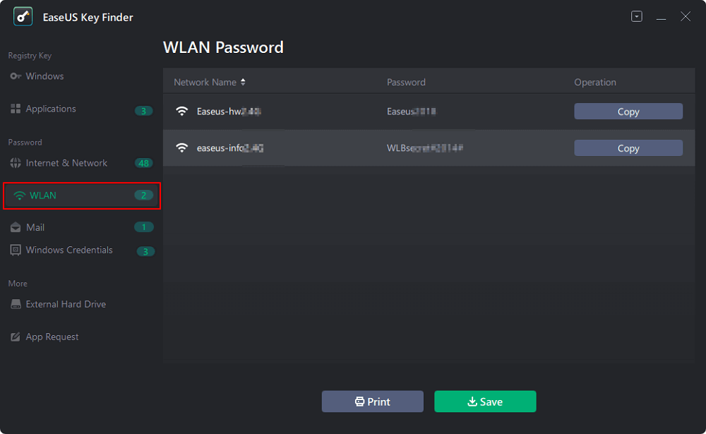 Trova il codice WiFi passo 1