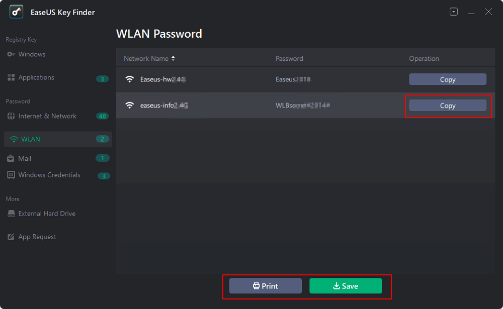 Finden Sie den WLAN-Code Schritt 2