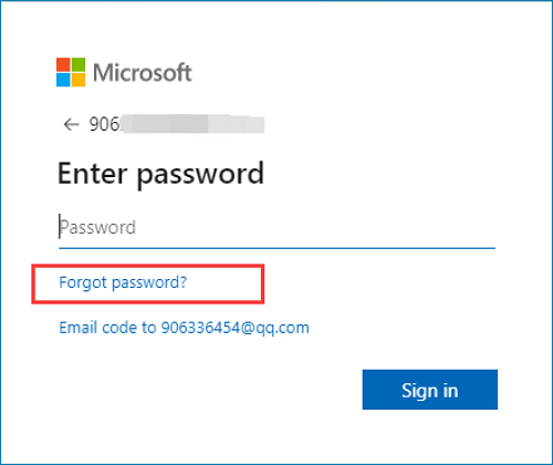 reset windows live mail password manually