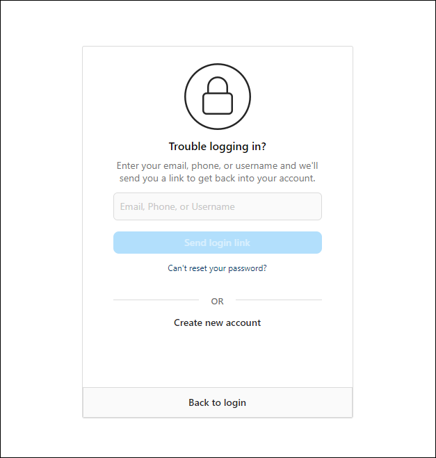 instagram passwort zurücksetzen