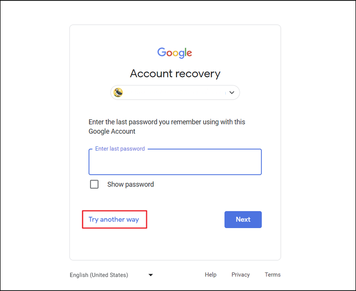 Versuchen Sie es anders