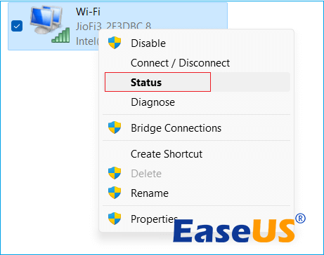 Überprüfen Sie den WLAN-Status