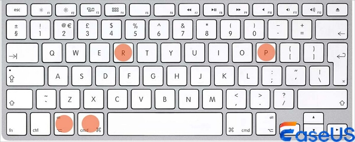 hold keys to reset nvram