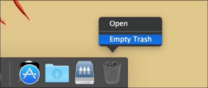 Hit the Empty option