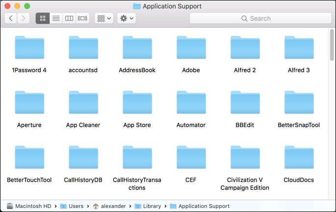 Folder support