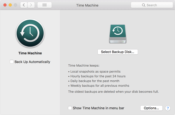 Réinitialiser un Mac sans perdre de données - Sauvegarder Mac avec Time Machine