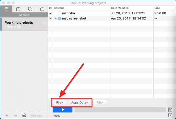 Sauvegarder les données sur Mac - Étape 3
