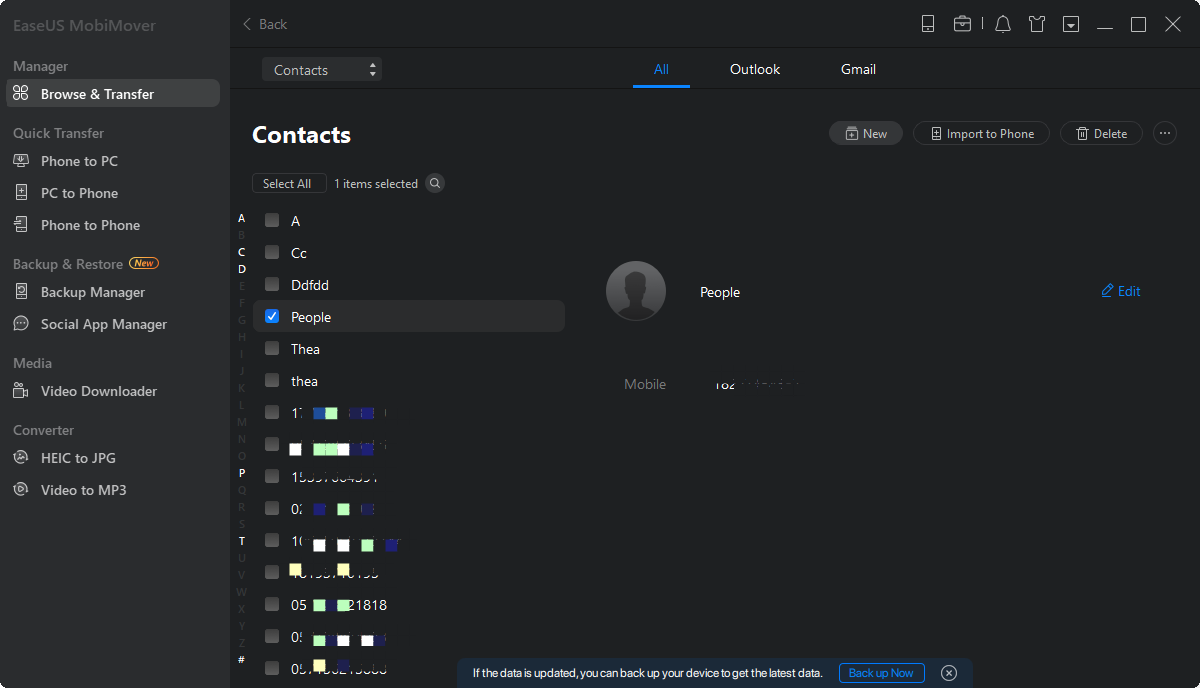 Import Contacts to iPhone
