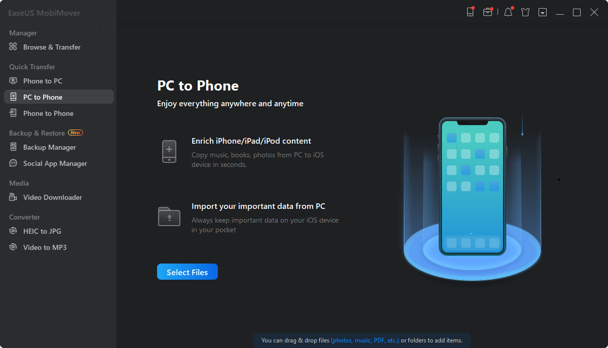 How To Transfer Files From Pc To Iphone Without Itunes Easeus How To Transfer Files From Pc To Iphone Without Itunes Easeus