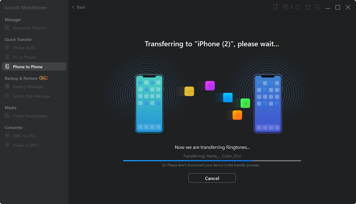 how to transfer files from iPhone to iPad - step 3