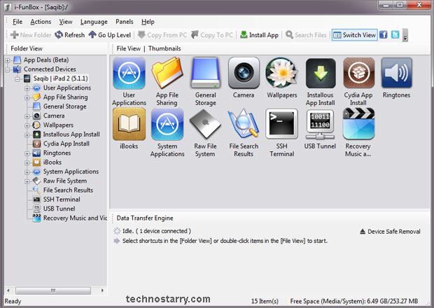 Backup iPhone with iFunbox