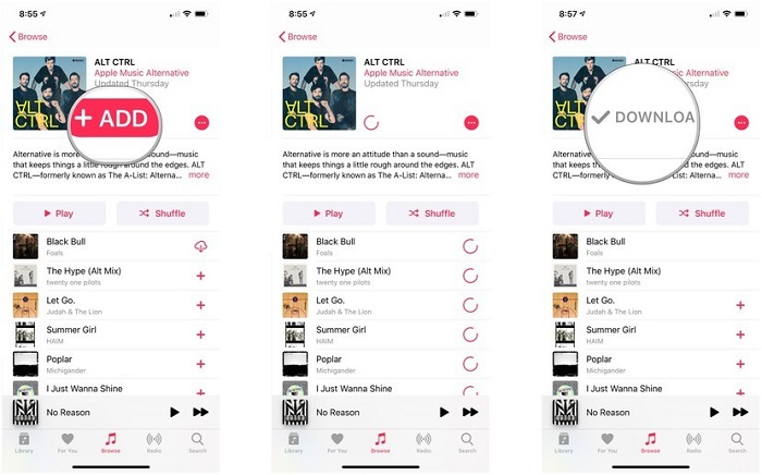 Descărcați muzică de pe Apple Music