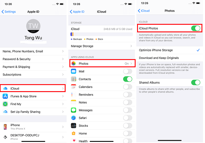 how to download photos from iphone to pc using icloud