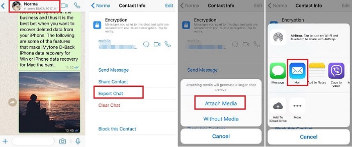 How to Export WhatsApp Chat on iPhone - EaseUS