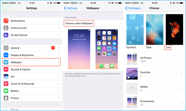 4 Tips To Fix Iphone 8 8 Plus X Live Wallpaper Not Working In Ios 11 Easeus