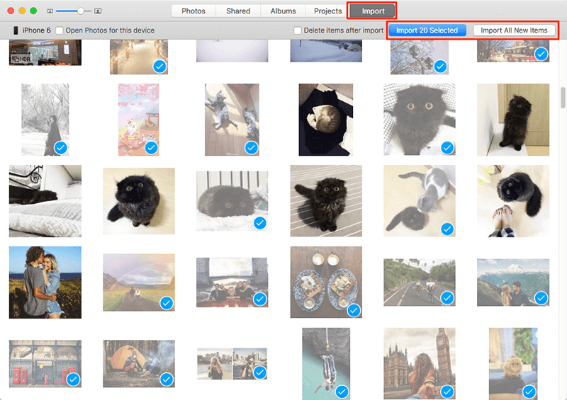how do you sync photos from iphone to mac