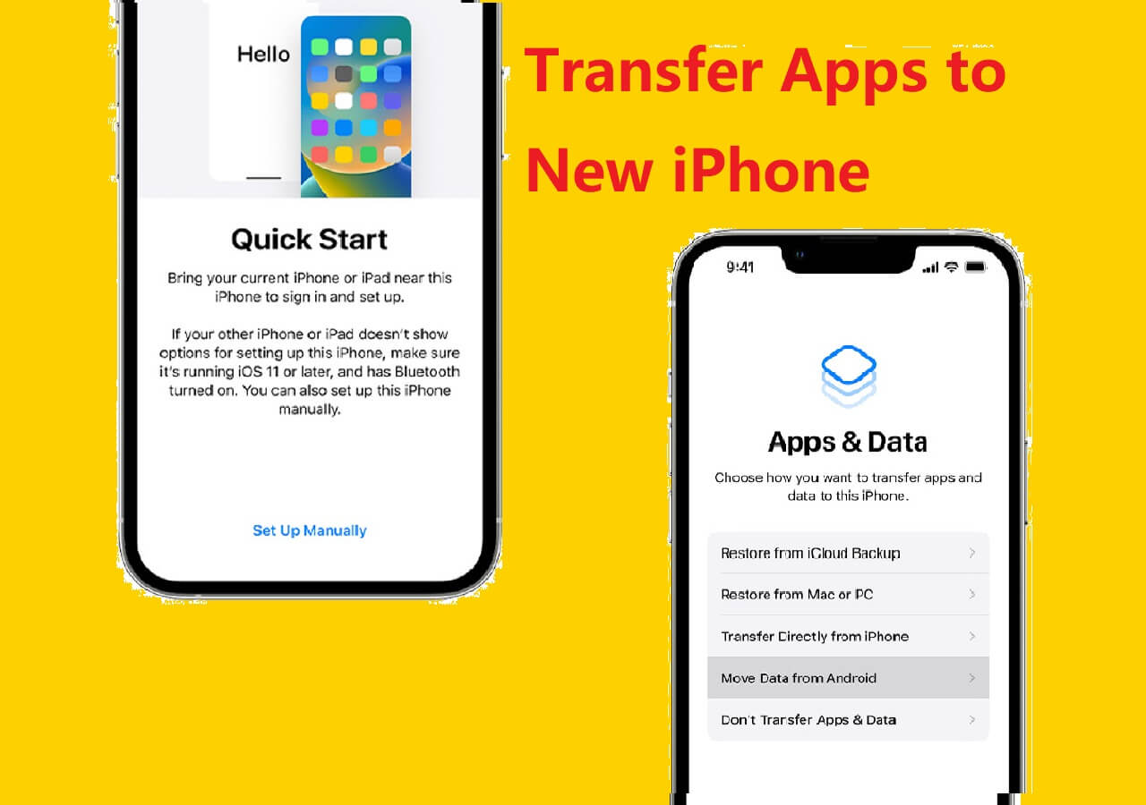 5 Tips How to Transfer Apps to New iPhone 13/12/11 in Every Way EaseUS