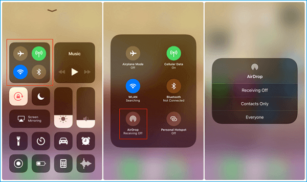 How to Turn on AirDrop on iPhone 8/8 Plus/X in iOS 11
