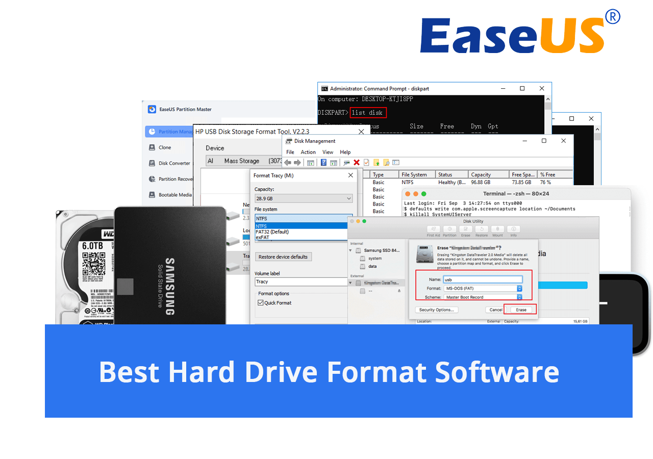 Software zur Festplattenformatierung