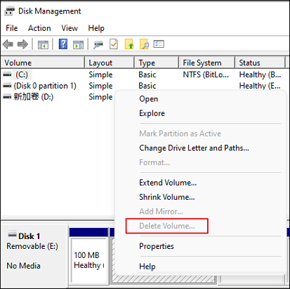 Guggenheim Museum Snavset Afsky How to Fix "Can't Delete Volume on USB" in Disk Management - EaseUS