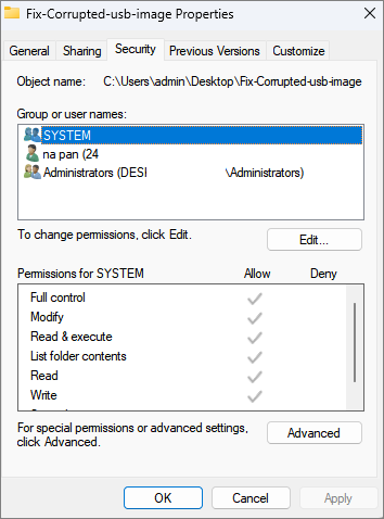 check file security