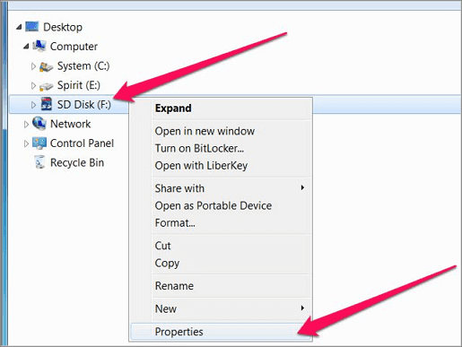 to check card for errors - EaseUS