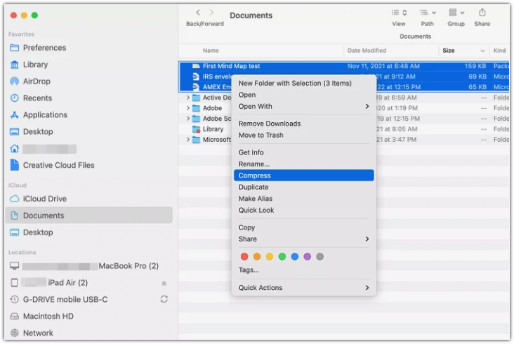 Komprimieren Sie Ihre Dateien
