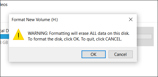 konfirmasi pesan peringatan